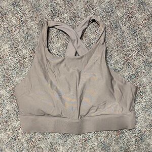 Women's Cross-Back Sports Bra - Gray
